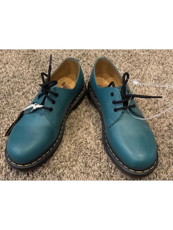 Dr. Martens 31009 Smooth Leather Teal Oxford Shoes 8W/ 7M New No Box